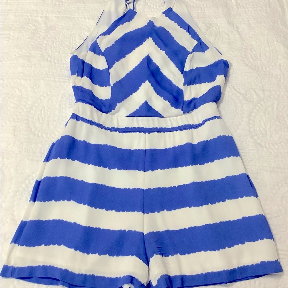 Sexy, Striped designer romper